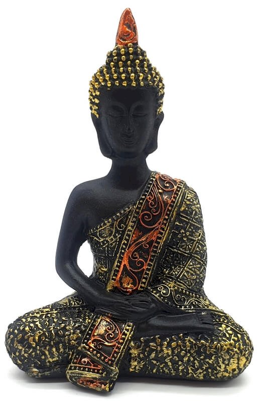 Statua in resina di Buddha tailandese 13 cm
