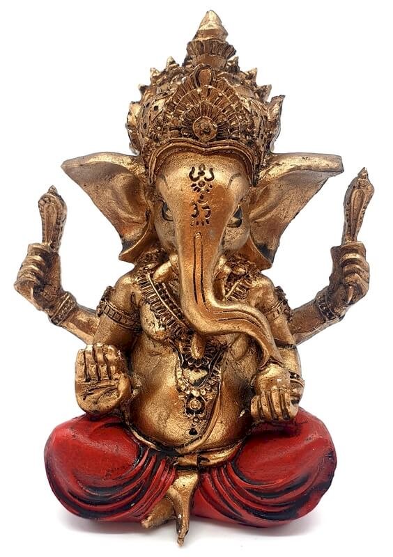 Statua multi resina Ganesh 12cm