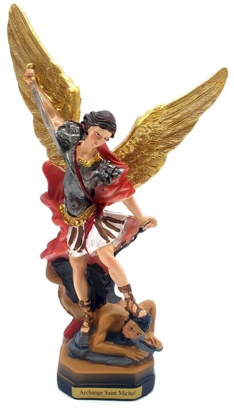 Statua San Michele Arcangelo Resina 20cm