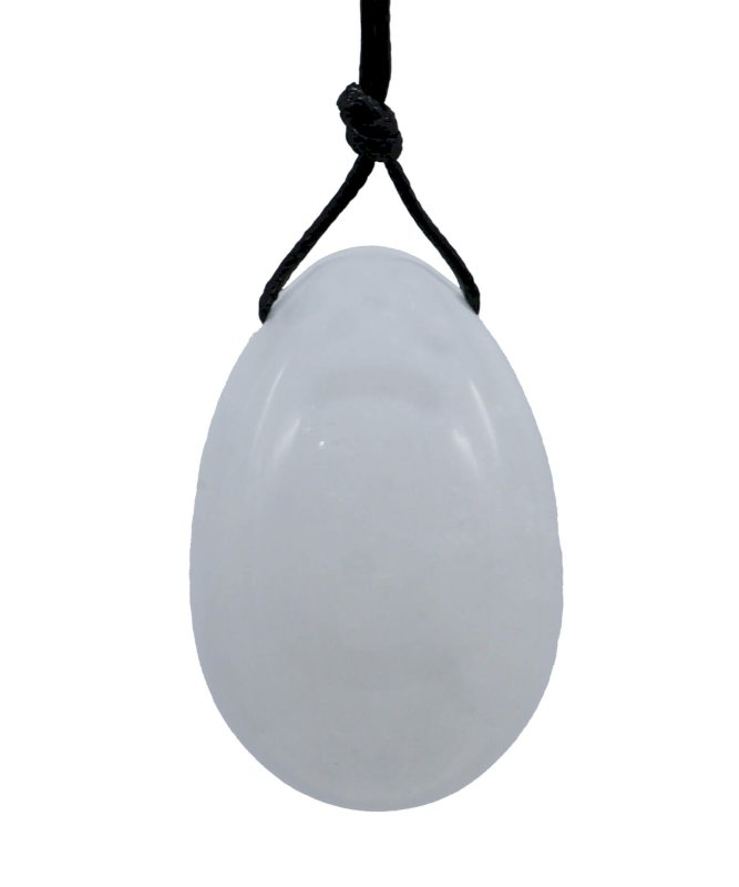 Uovo Yoni di cristallo di rocca 4,5 cm