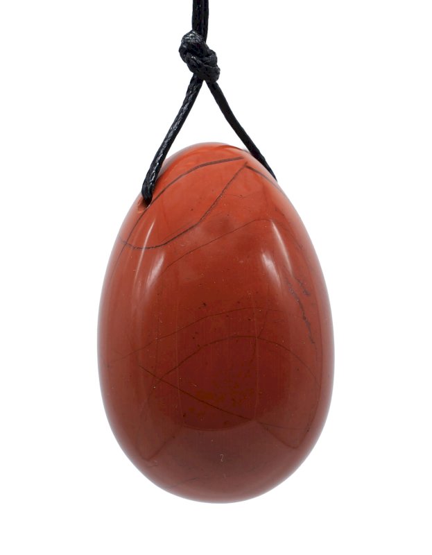Uovo Yoni di Diaspro Rosso 4,5 cm