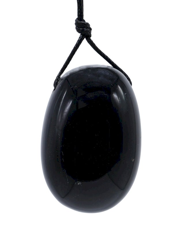 Uovo Yoni di ossidiana nera 4,5 cm