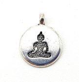 Charm Buddha Argento 2cm 50pz