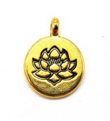 Charm Lotus Oro 2cm 50pz