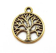 Charm Albero della Vita Oro 2 cm 50pz