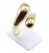 Anello 'Eleganza' in acciaio inossidabile dorato