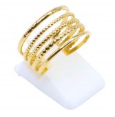 Anello Anelli in acciaio inossidabile dorato