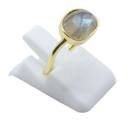 Anello Argento 925 Labradorite Design