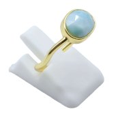 Anello in Argento 925 Larimar Design
