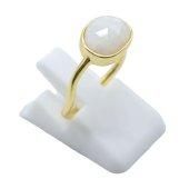 Anello in Argento 925 Pietra di Luna Design