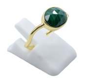 Anello in Argento 925 Malachite Design