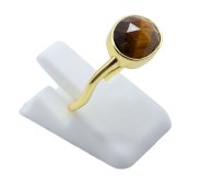 Anello in Argento 925 Occhio di Tigre Disegn