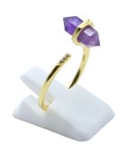 Anello in Argento 925 Ametista Punta