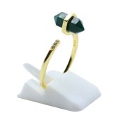 Anello in Argento 925 Malachite Punta