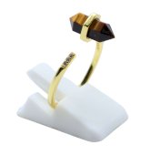 Anello in Argento 925 Occhio di Tigre Punta