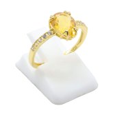 Anello in Argento 925 Citrino Goccia