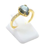 Anello in Argento 925 Labradorite Goccia