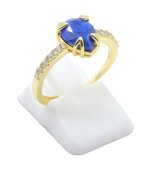 Anello in Argento 925 Lapislazzuli Goccia