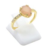 Anello in Argento 925 Pietra Solare Goccia