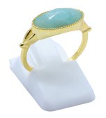Anello in Argento 925 Amazzonite Ovale