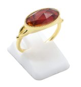 Anello in Argento 925 Granato Ovale