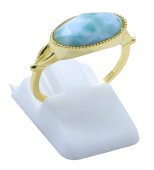 Anello in Argento 925 Larimar Ovale