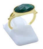 Anello in Argento 925 Malachite Ovale