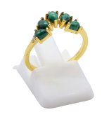 Anello in Argento 925 Malachite Diadema