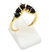 Anello Diadema in argento sterling 925 con onice
