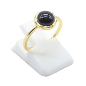 Anello in Argento 925 Onice Rotondo