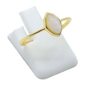 Anello in Argento 925 Pietra di Luna Marquise