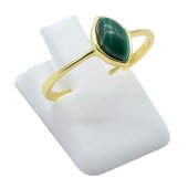Anello in Argento 925 Malachite Marquise