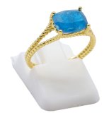 Anello in Argento 925 Apatite Rettangolo