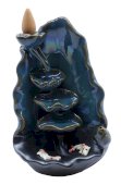 Portaincenso a riflusso Cascata Pesce Ceramica 11cm
