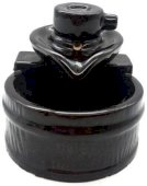 Porta Incenso Di Riflusso Teiera Rotonda Ceramica 14cm