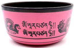 Campana tibetana in alluminio Dragon Pink 850g