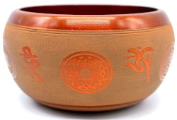 Campana tibetana in alluminio OM 550g