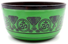 Campana tibetana in alluminio OM Green 850g
