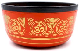 Campana tibetana in alluminio OM Golden 850g