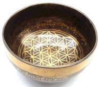 Campana Tibetana Fiore della Vita Pianura 15cm