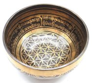 Campana tibetana Fiore della vita 15 cm