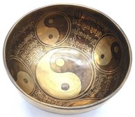 Campana tibetana Yin-Yang multi canto 15 cm