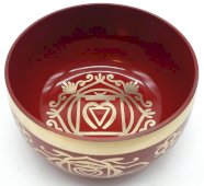 Ciotola tibetana in alluminio Chakra radice 12 cm