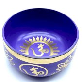 Campana tibetana Corona Chakra in alluminio 12 cm