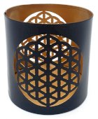Portacandele in metallo Flower of Life 9cm