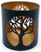 Portacandele in metallo albero della vita 9cm