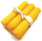 Candela di cera d'api 10cm - 6pz