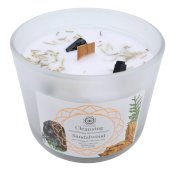 Candela Green Tree 'Pulizia' Tormalina nera + sandalo 256g