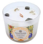 Candela Green Tree 'Guarigione spirituale', lapislazzuli + Agua Florida, 256 g