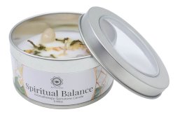 Candela Green Tree 'Equilibrio Spirituale Cristallo di rocca + gelsomino 70g